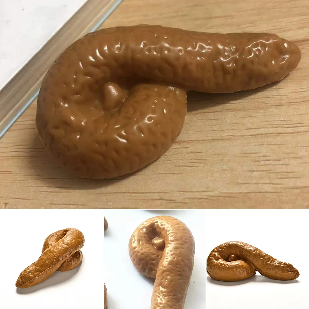 Fake Poop Gag Gift - 3pcs 현실적인 부드러운 가짜 개 똥