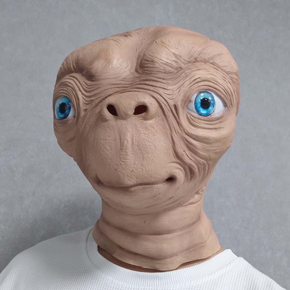 Latex Alien Mask Realistic - 리얼리틱 ET 외계인 라텍스 마스크 할로윈