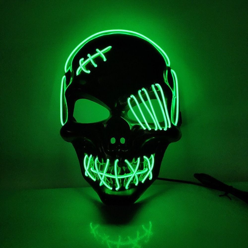 Led Purge Mask Halloween - 고딕 할로윈 해골 야광 마스크 PP