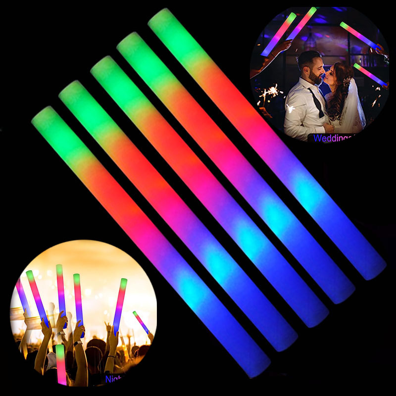 Flashing Led Foam Sticks Party - 30/60pcs LED 글로우 폼 스틱 깜박이는