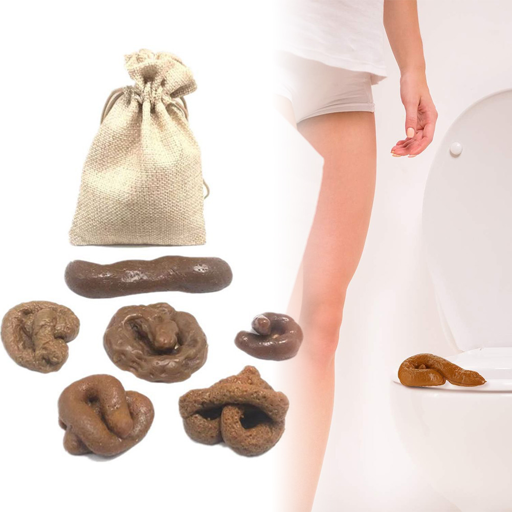 Fake Poop Gag Gift - 6개/세트 변기 장난감 다양한 모양 시뮬레이션