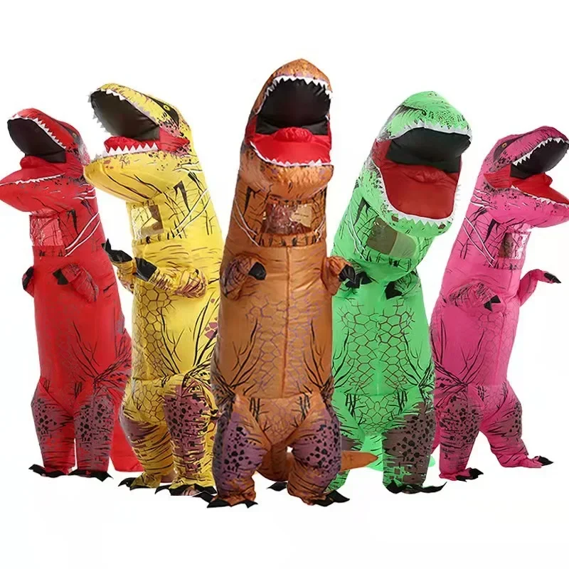 Inflatable Dinosaur Costume Adult - 티라노사우르스 렉스 풍선 코스튬 마스코트, 애니메이션