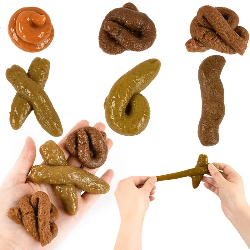 Fake Poop Gag Gift - 현실적인 똥 안전하고 부드러운 플라스틱 가짜