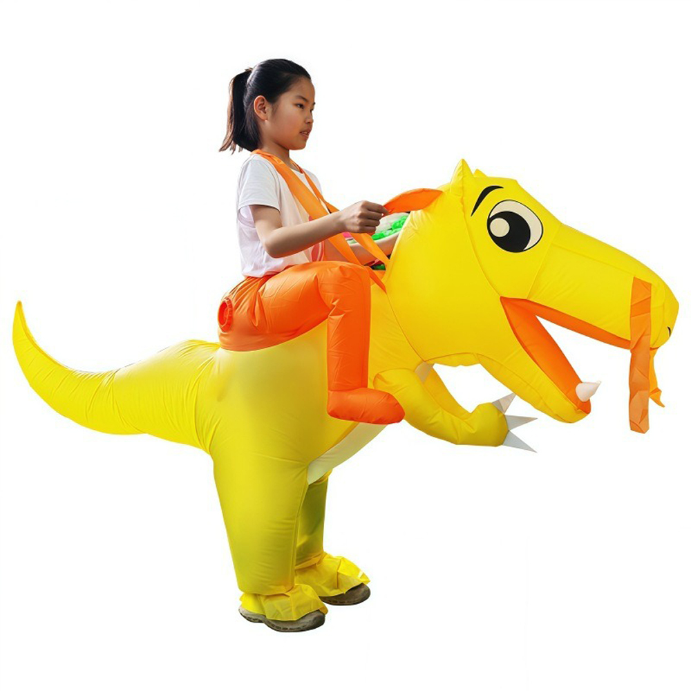 Inflatable Dinosaur Costume Adult - 어린이 공룡 풍선 의상 노란색 동물