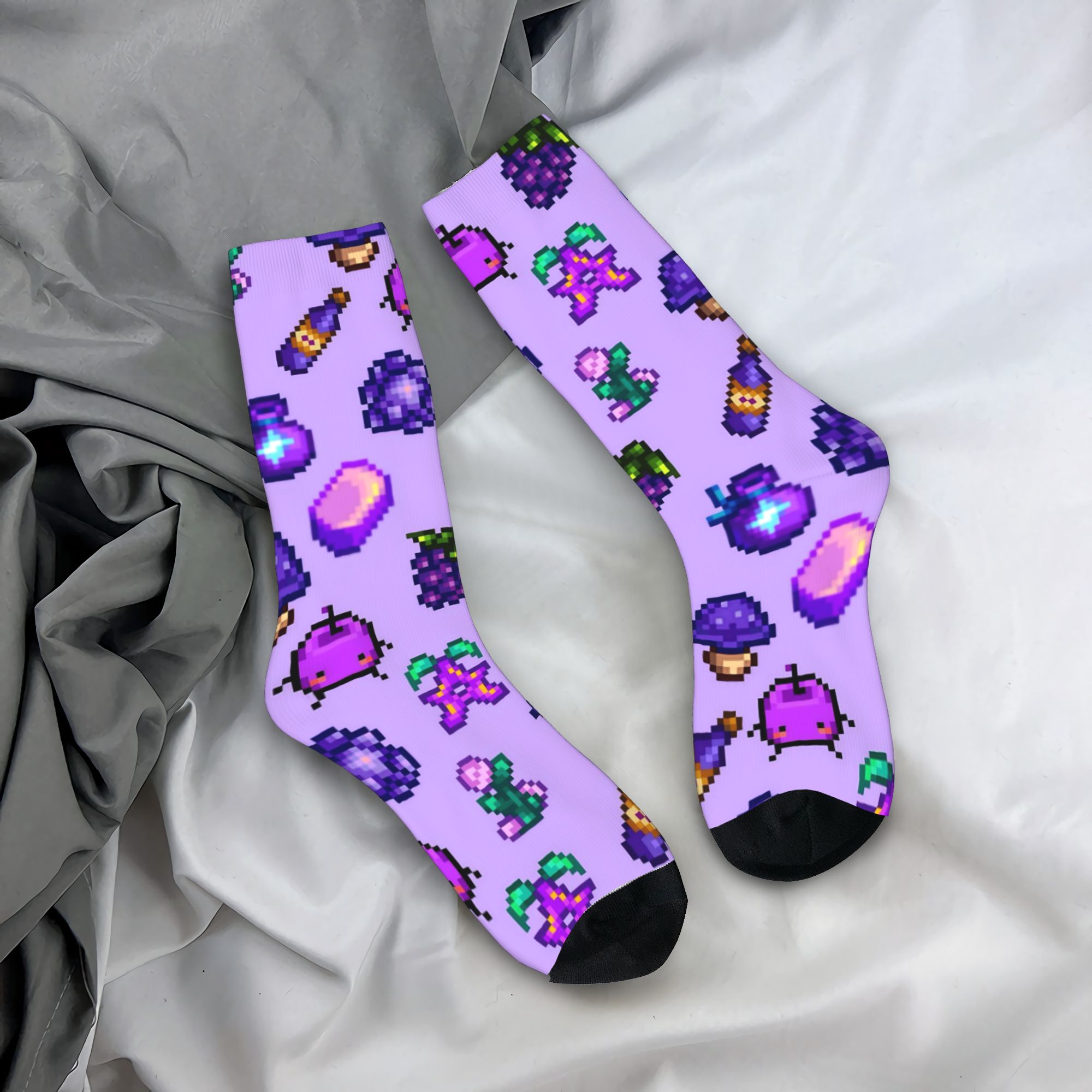 Funny Chicken Leg Socks - 스타듀 밸리 동물 닭 양말 여성