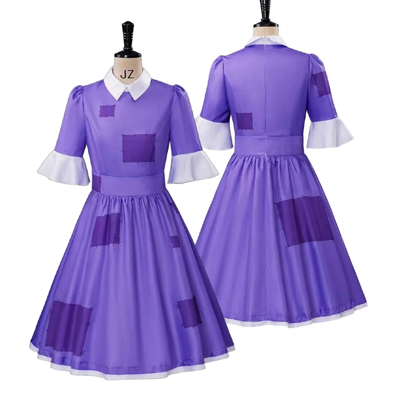 Medieval Renaissance Dress Women - 서커스 잭스 코스프레 드레스 여성 보라색