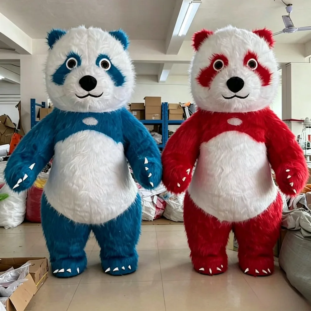 Costumes - 알록달록한 대형 판다 인형 의상, 할로윈