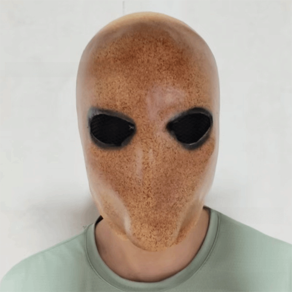 Latex Alien Mask Realistic - 얼굴 없는 남자 할로윈 슬렌더맨 마스크