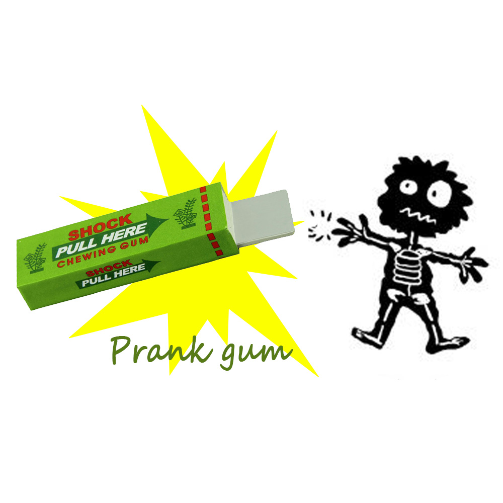Shock Pen Prank Toy - 전기 충격 농담 츄잉껌 당겨 머리
