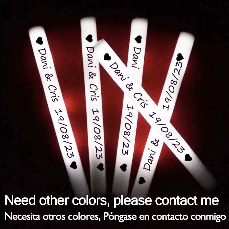 Flashing Led Foam Sticks Party - 60/100/500Pcs LED 글로우 스틱 맞춤형 글로우
