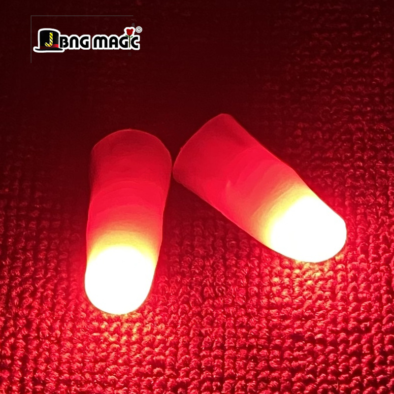Thumb Tip Magic Trick Set - 전문 라이트 페어 세트 레드 매직