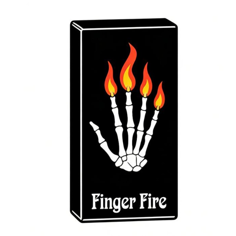 Thumb Tip Magic Trick Set - 4개/세트 손가락 불 마술 트릭, 불이