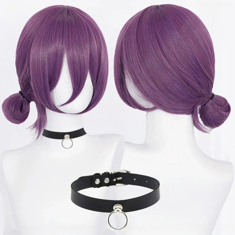 Anime Cosplay Wig Heat Resistant - 애니메이션 레제 코스프레 가발 45cm 보라색