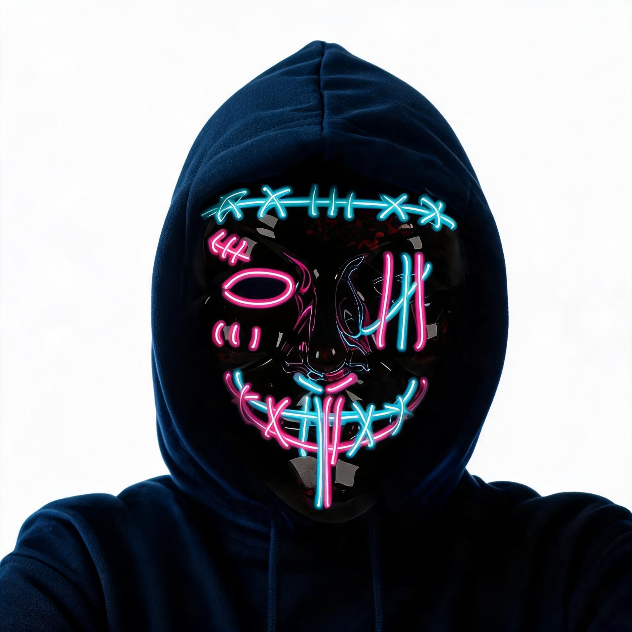 3팩 할로윈 무서운 마스크 LED 마스크 LED 퍼지  - Led Purge Mask Halloween 리뷰 및 가격
