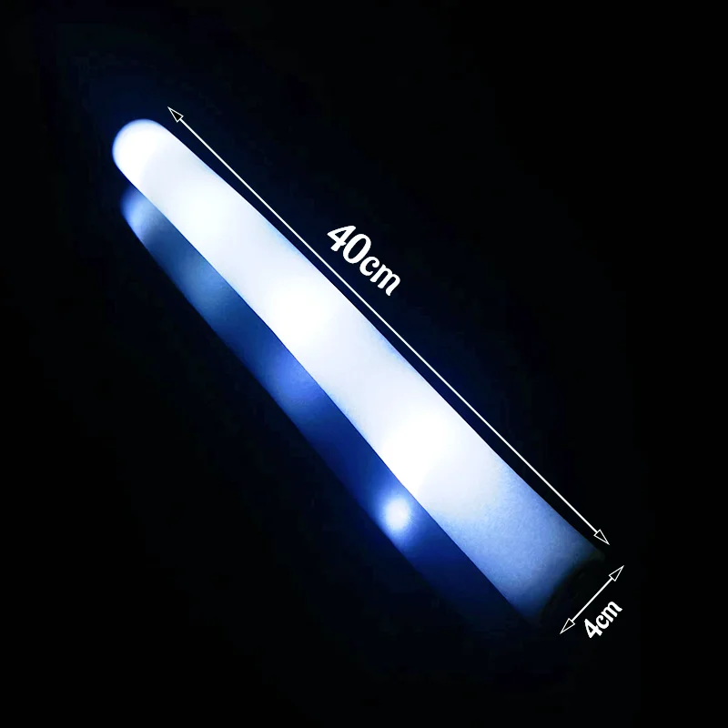 20/30pcs LED 화이트 폼 글로우 스틱 3가지  - Flashing Led Foam Sticks Party 리뷰 및 가격