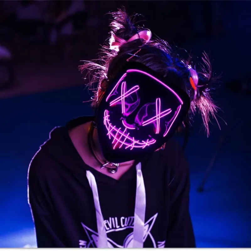 무선 네온 LED 퍼지 마스크 야광 호러 라이트업 코스 - Led Purge Mask Halloween 리뷰 및 가격