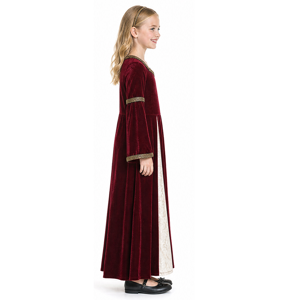 중세 르네상스 스타일 벨벳 드레스 소녀 무대 의상, 뮤 - Medieval Renaissance Dress Women 리뷰 및 가격
