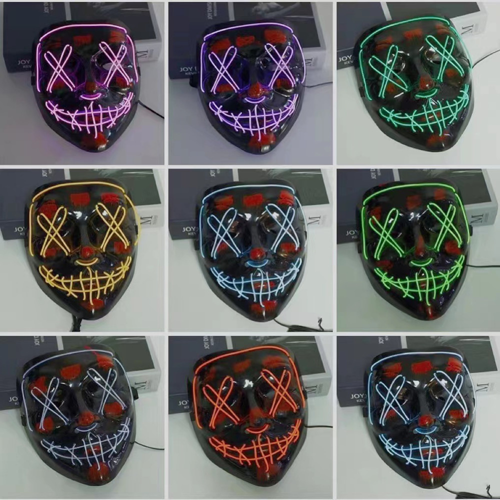 남녀 공용 할로윈 LED 퍼지 마스크 헤드웨어 파티 마 - Led Purge Mask Halloween 리뷰 및 가격