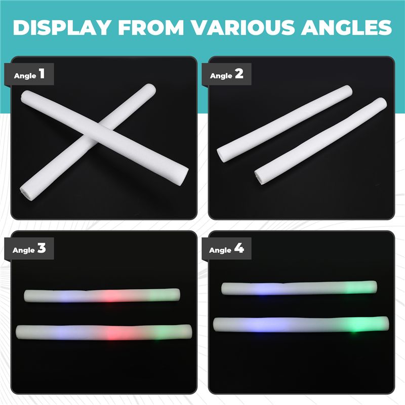 A68P-12Pcs 라이트업 폼 스틱, LED 폼 스틱 - Flashing Led Foam Sticks Party 리뷰 및 가격
