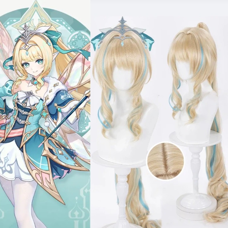 게임 Genshin Impact Vesna Strivo - Anime Cosplay Wig Heat Resistant 리뷰 및 가격