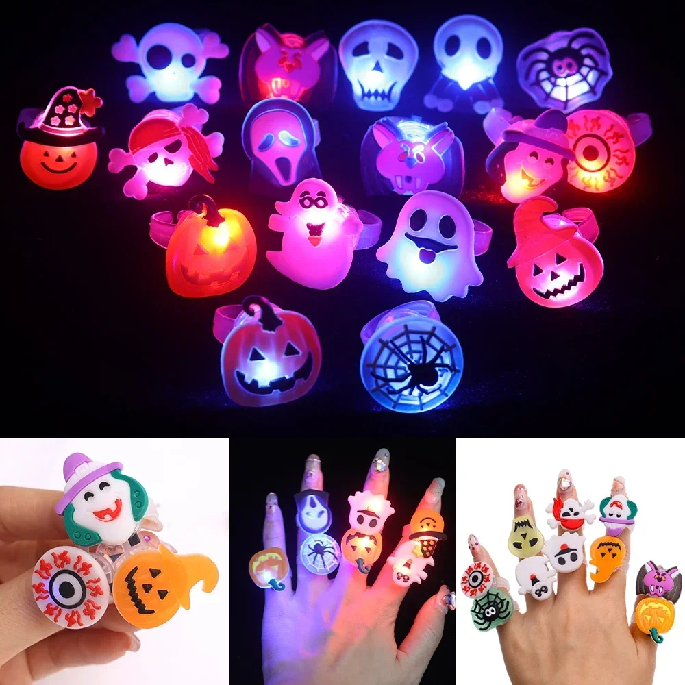 창의적인 할로윈 발광 반지, 귀여운 호박 유령 눈 유령 - Glow In The Dark Party Glasses 리뷰 및 가격