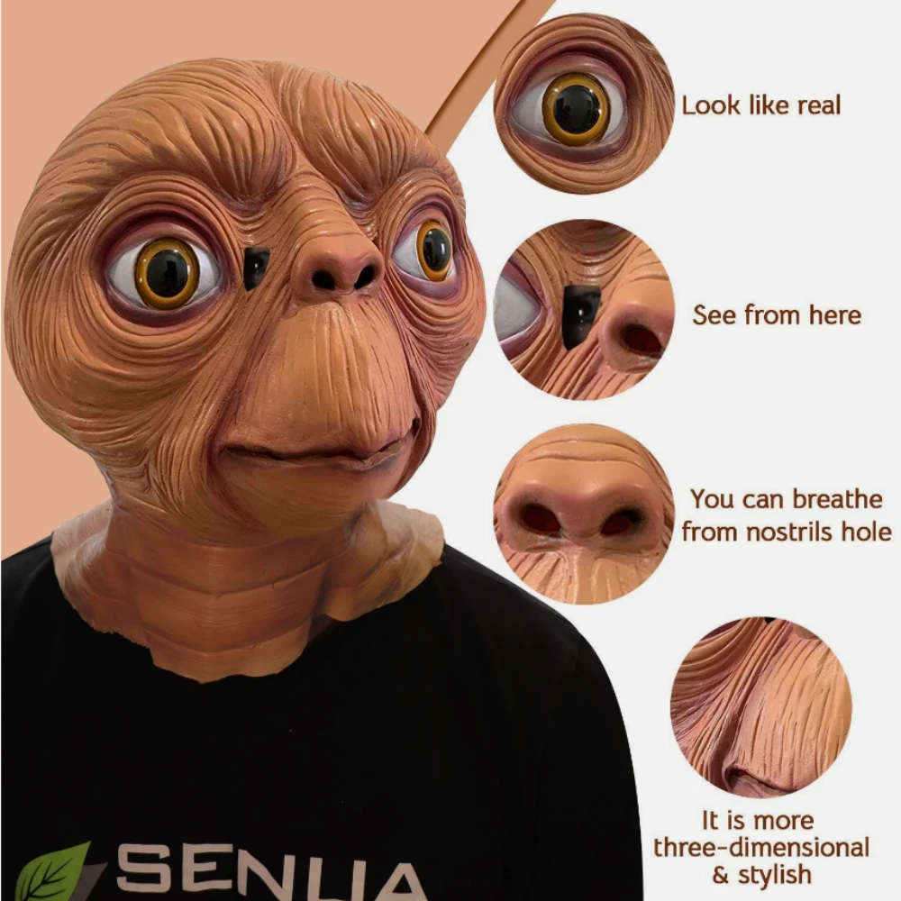 현실적인 ET 외계인 라텍스 마스크 할로윈 카니발 파티 - Latex Alien Mask Realistic 리뷰 및 가격
