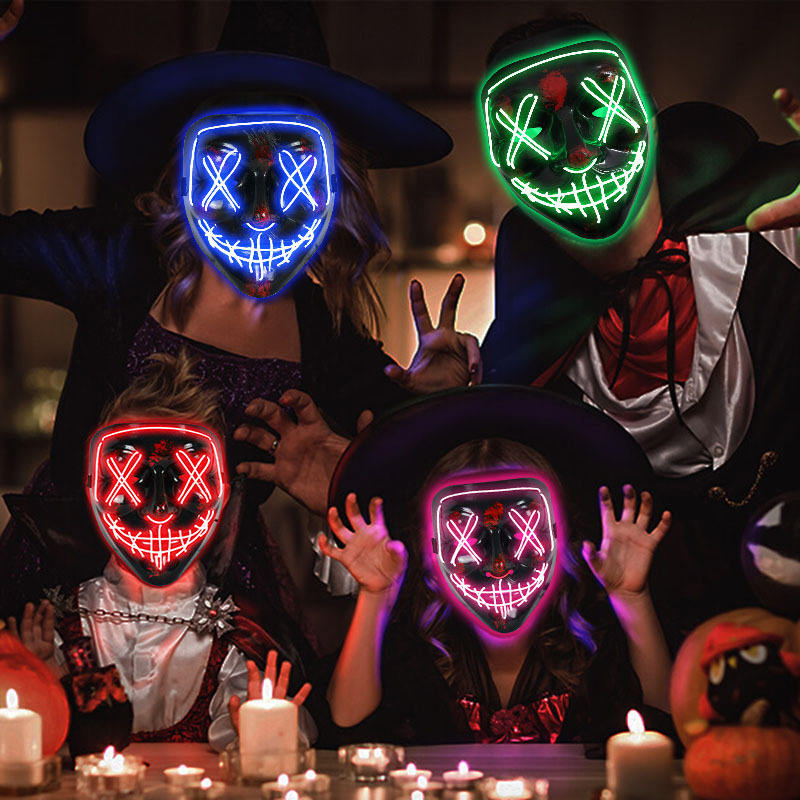 무서운 할로윈 코스프레 라이트업 퍼지 마스크 할로윈 가 - Led Purge Mask Halloween 리뷰 및 가격