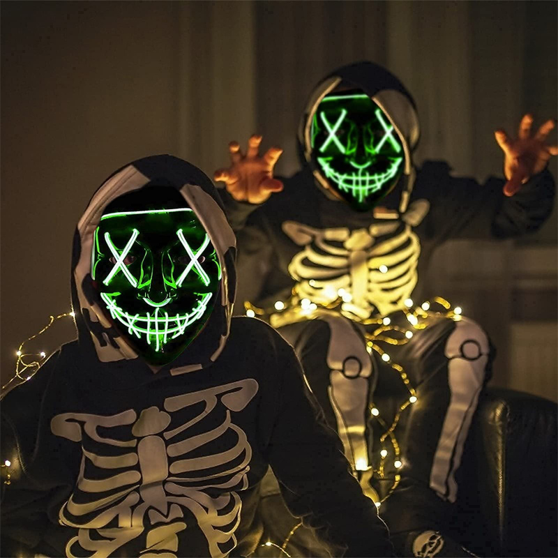 무서운 할로윈 코스프레 라이트업 퍼지 마스크 할로윈 가 - Led Purge Mask Halloween 리뷰 및 가격