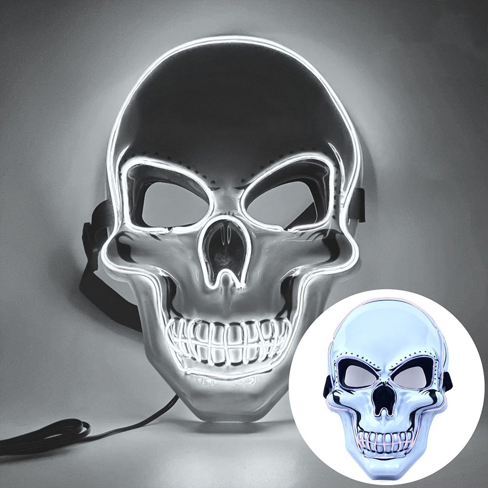 패션 공포 할로윈 해골 마스크 할로윈 코스프레 의상 L - Led Purge Mask Halloween 리뷰 및 가격
