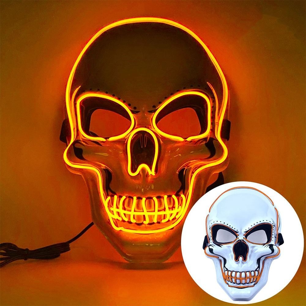 패션 공포 할로윈 해골 마스크 할로윈 코스프레 의상 L - Led Purge Mask Halloween 리뷰 및 가격