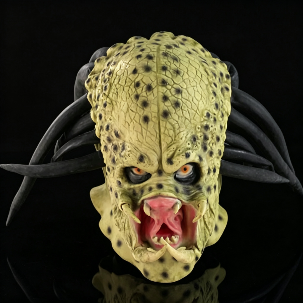 리얼리스틱 프레데터 풀 헤드 마스크 외계인 디자인 라텍 - Latex Alien Mask Realistic 리뷰 및 가격
