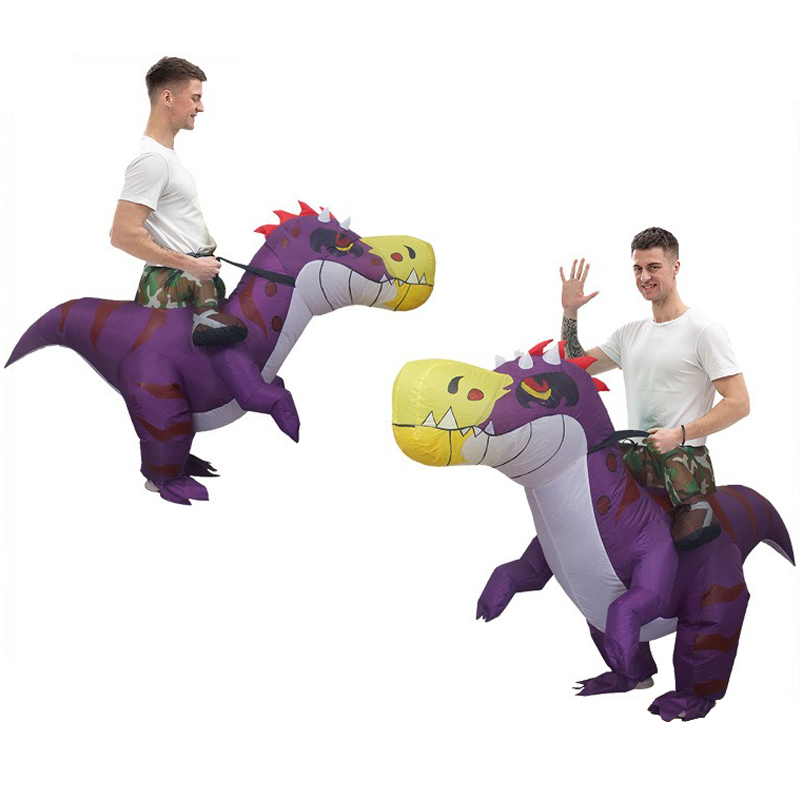 할로윈 공룡 풍선 의상 재미있는 동물 타기 만화 인형  - Inflatable Dinosaur Costume Adult 리뷰 및 가격