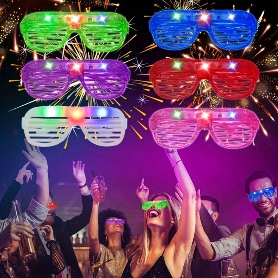 10-50PCS LED 안경 조명 안경 6 네온 색상  - Glow In The Dark Party Glasses 리뷰 및 가격