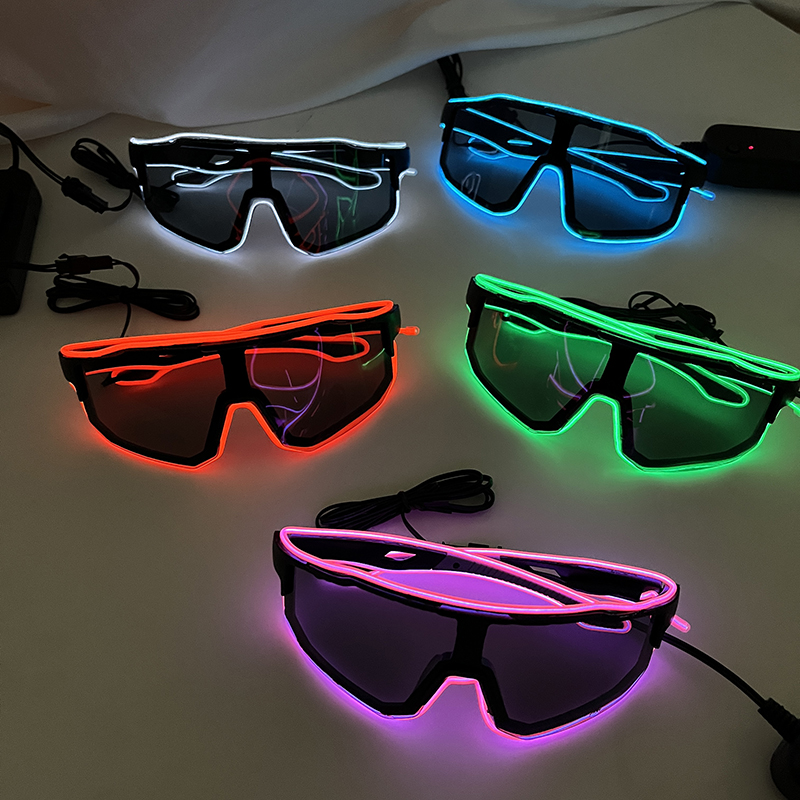 멋진 방풍 LED 점멸 안경, 야간 파티 클럽 바 소품 - Glow In The Dark Party Glasses 리뷰 및 가격