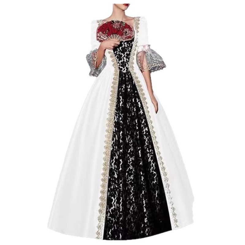 S-5XL 여성용 신중세 르네상스 빅토리아풍 궁정 드레 - Medieval Renaissance Dress Women 리뷰 및 가격