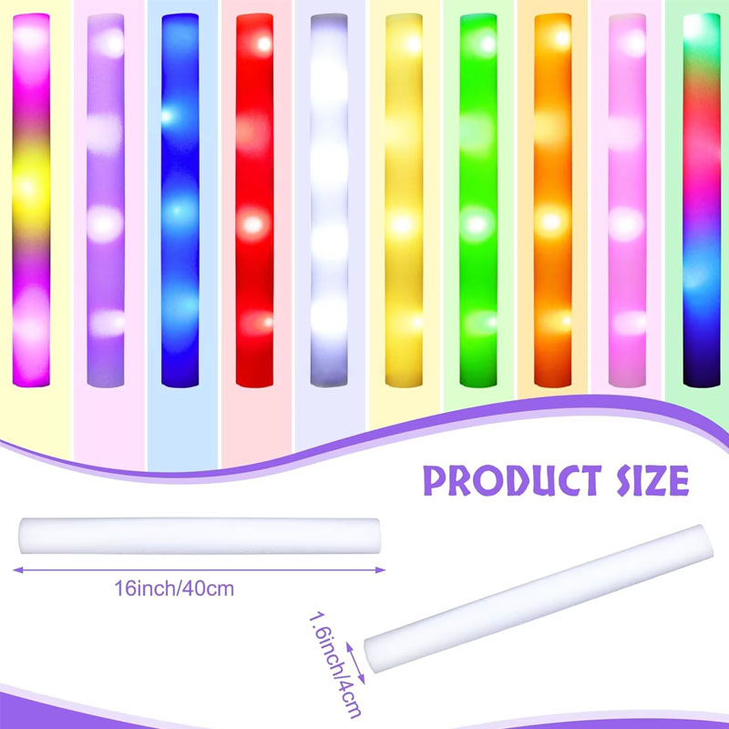 20개 폼 야광봉 다채로운 LED 점멸 야광봉 DJ 나 - Flashing Led Foam Sticks Party 리뷰 및 가격