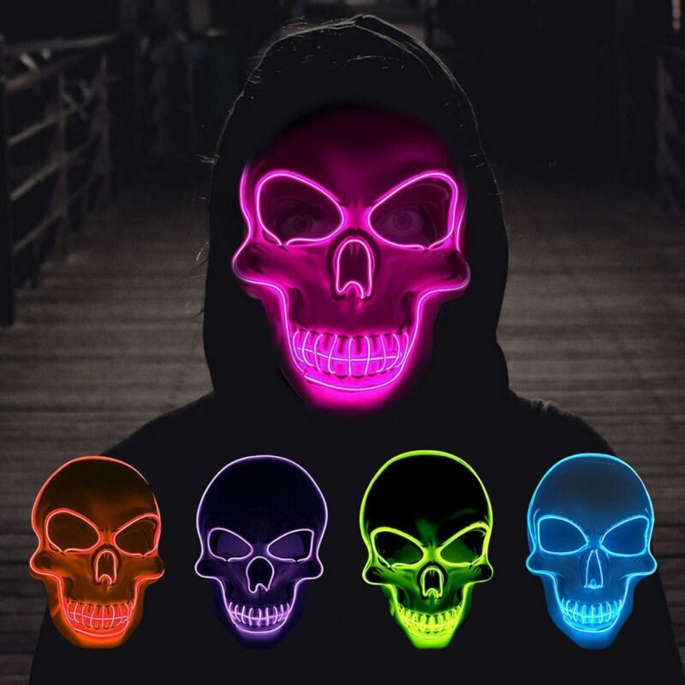 패션 호러 할로윈 해골 마스크 LED 라이트 코스프레  - Led Purge Mask Halloween 리뷰 및 가격