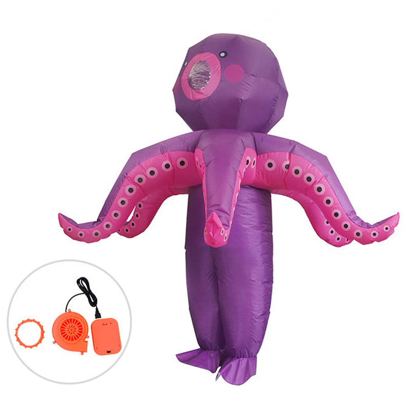 성인용 바다 괴물 문어 모양의 에어벌룬 의상, 팬이 달 - Costumes 리뷰 및 가격
