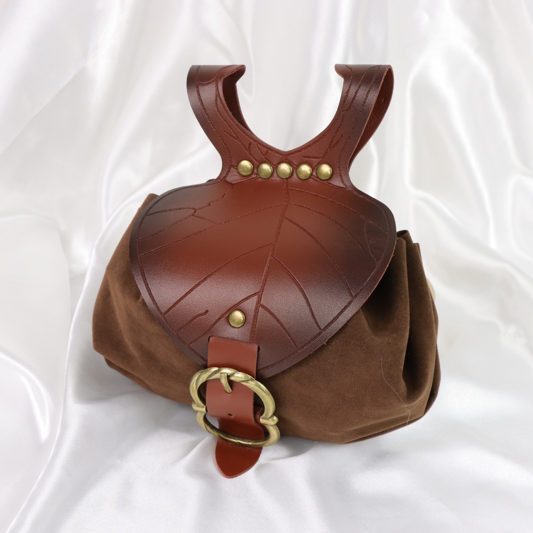 할로윈 중세풍 잎 모양 허리 가방, 빈티지 가죽 벨트  - Costumes 리뷰 및 가격