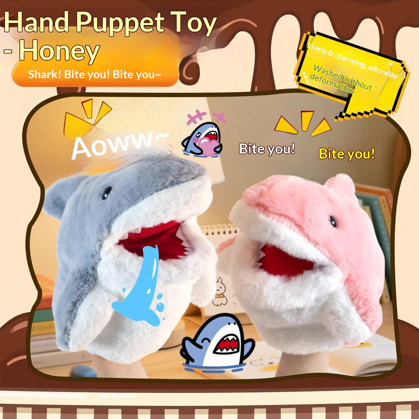 상어 손인형 봉제상어 팔 장갑 장난감 재미있는 인터랙티 - Prank Toys 리뷰 및 가격