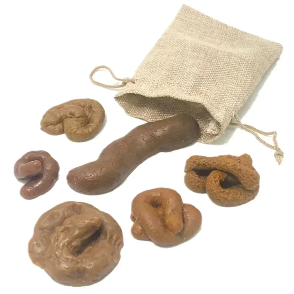 가짜 개 똥 현실적인 똥 부드러운 TPR 가방 6 개/ - Fake Poop Gag Gift 리뷰 및 가격