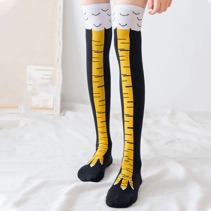 재미있는 닭발 모양 오버니 압박 얇은 다리 롱 스타킹  - Funny Chicken Leg Socks 리뷰 및 가격