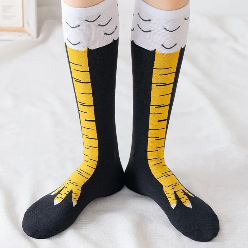 재미있는 닭발 모양 오버니 압박 얇은 다리 롱 스타킹  - Funny Chicken Leg Socks 리뷰 및 가격