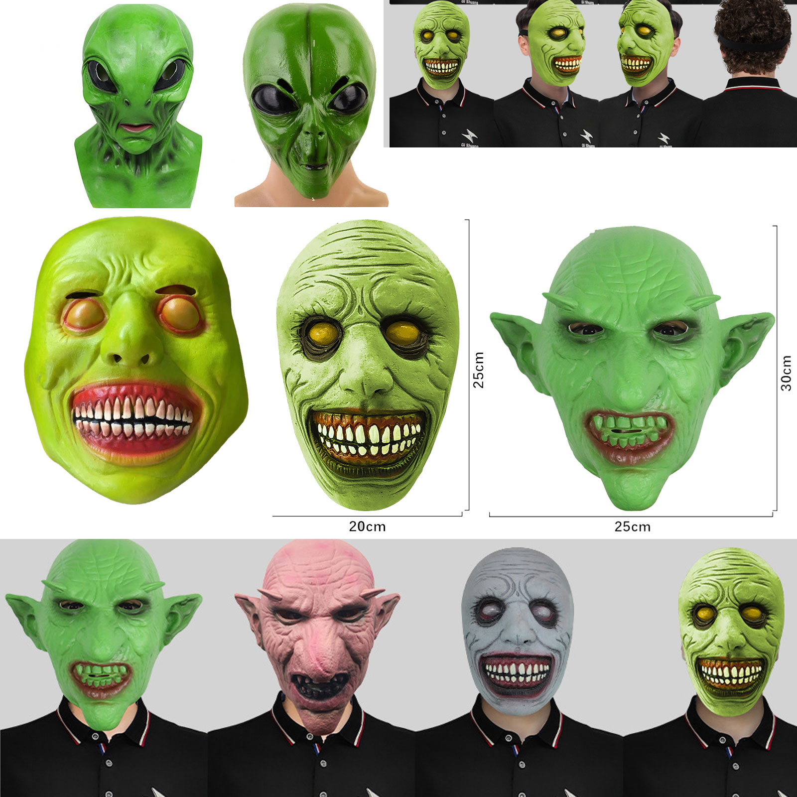 할로윈 외계인 마스크 현실적인 제노모프 UFO 마스크  - Latex Alien Mask Realistic 리뷰 및 가격