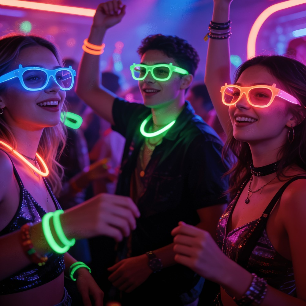 5/12pcs UV 글로우 인 더 다크 안경 재미있는  - Glow In The Dark Party Glasses 리뷰 및 가격