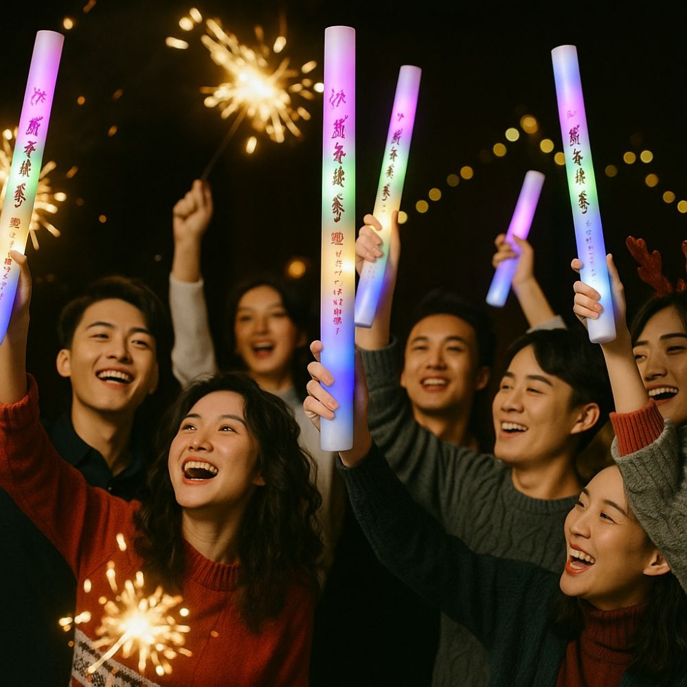 분위기 연출용 컬러풀 스펀지 글로우 스틱 2026 새해 - Flashing Led Foam Sticks Party 리뷰 및 가격