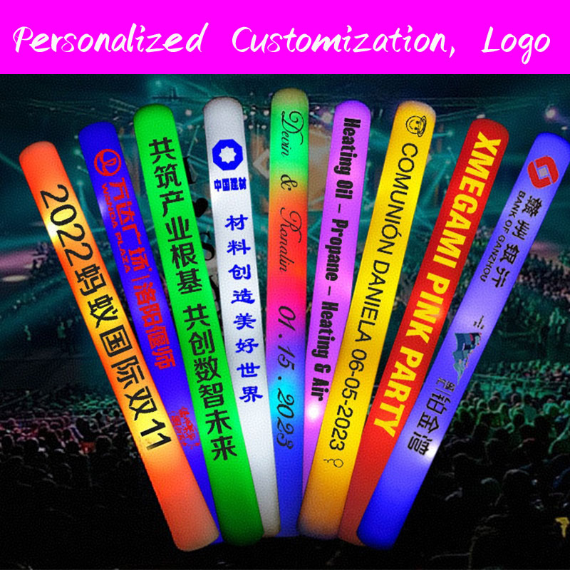 30개 LED 발광 폼 스틱, 맞춤형 점멸 발광 스틱, - Flashing Led Foam Sticks Party 리뷰 및 가격