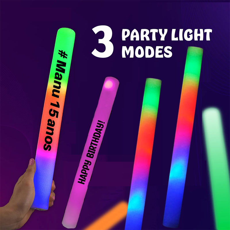 30개 LED 발광 폼 스틱, 맞춤형 점멸 발광 스틱, - Flashing Led Foam Sticks Party 리뷰 및 가격