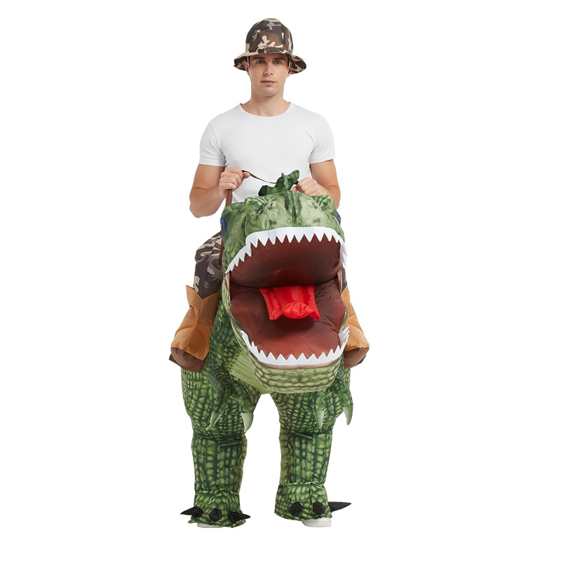 최신 인기 상품: 에어 펌프로 부풀릴 수 있는 티라노사 - Inflatable Dinosaur Costume Adult 리뷰 및 가격