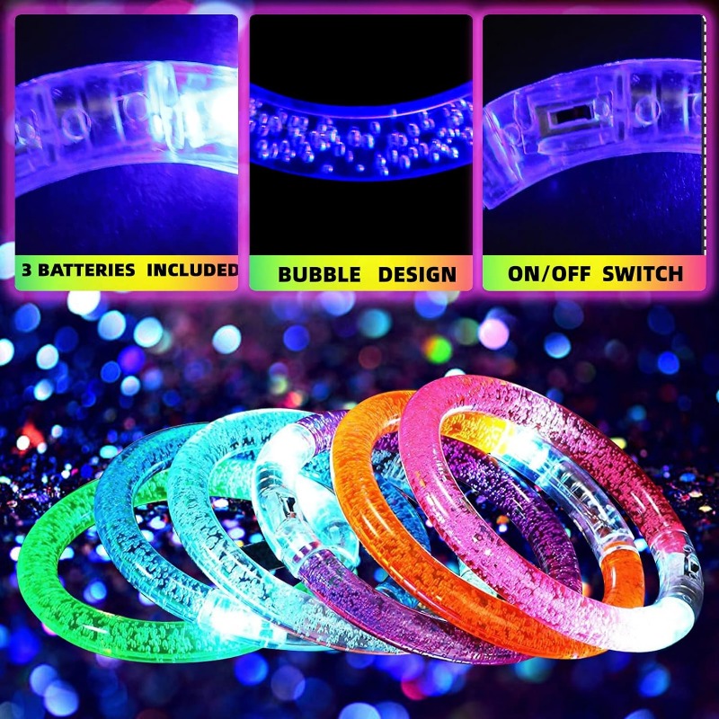 1-100PCS 할로윈 LED 아크릴 글로우 팔찌 콘서 - Glow In The Dark Party Glasses 리뷰 및 가격